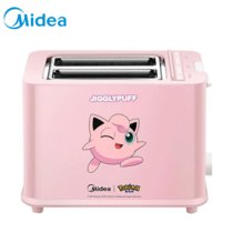 美的(Midea) 烤面包机 RP2L09W2A 家用片多功能早餐机小型多士炉压加热全自动土吐司机 RP2L09W2B(胖丁粉 RP2L09W2B)