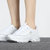 Skechers斯凯奇女鞋 2022新款厚底小白鞋休闲运动鞋老爹鞋11959-WHT(白色 35)