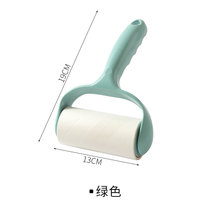 粘毛器可撕式滚筒毡滚刷粘毛沾毛神器除毛衣服去黏毛刷衣物卷纸(绿色 默认版本)