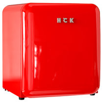 HCK哈士奇复古冰箱小王子冷藏家用宿舍小型网红BC-46COC红色