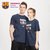 巴塞罗那俱乐部商品丨巴萨短袖周边圆领纯棉卡通梅西球衣球迷T恤(深蓝色 XXL)