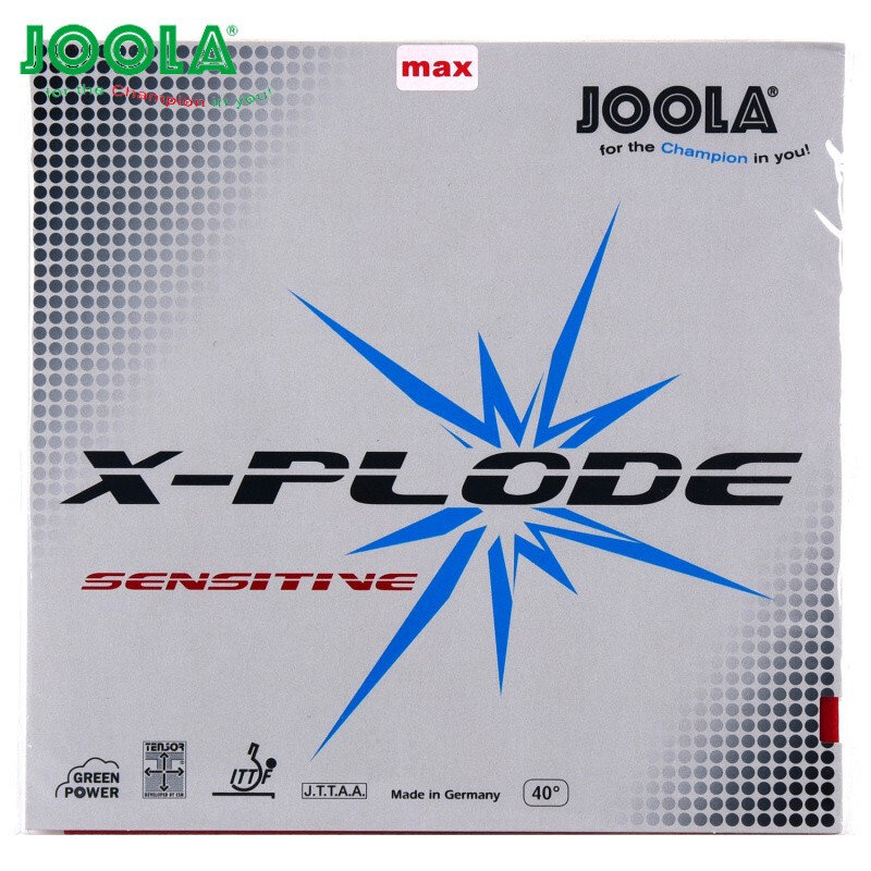 乒乓球joola尤拉优拉套胶敏锐冲锋号乒乓球拍胶皮反胶红色maxxplode