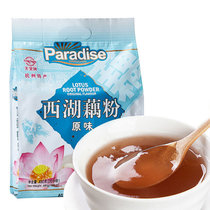 天堂西湖藕粉原味含糖即冲即食速溶早餐代餐粉杭州特产480g袋装 佳藕润人居家常备