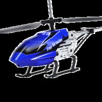合金遥控飞机耐摔3.5通直升机充电动男孩儿童模型玩具飞机无人机飞行器(蓝色 一个机身一块电池)