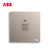 ABB开关插座面板无框轩致系列朝霞金色墙壁86型家用电话插座 弱电插座AF321-PG