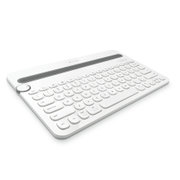 罗技（Logitech）K480 多功能智能安卓iphone6蓝牙键盘 电脑手机平板无线键盘 一个拨盘无缝切换三个设备(白色)