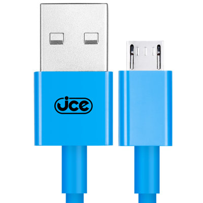 jce 安卓手机数据线充电线 USB2.0适用于小米 三星 OPPO 华为 魅族 HTC 北卡蓝 长度1M