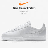 耐克男女运动鞋 新款Nike Classic Cortez经典阿甘鞋复古运动休闲跑步鞋潮鞋 全白 807471-102(白色 36)