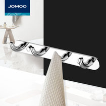 九牧（JOMOO）卫浴浴室挂件极简圆不锈钢挂件套装毛巾架五件套939420 套装商品可单独选购(挂钩)