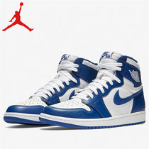 耐克男女款板鞋 Nike Air Jordan 1 乔丹1 禁穿高帮蓝球鞋 AJ1情侣运动休闲鞋 555088-001(555088-127 46)