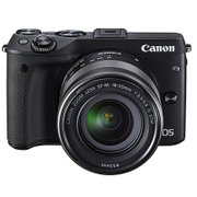 佳能（Canon）EOS M3（EF-M 18-55mm 防抖镜头）微型可换镜数码相机 M3套机(黑色 套餐二)