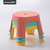 茶花儿童小凳子塑料加厚卡通防滑家用时尚创意方凳单个(红色)