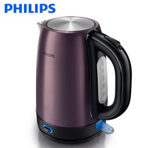 飞利浦（Philips）HD9333 电水壶 双层保温 1.7L容量 304电水壶 自动断电 保温不锈钢全自动电烧水壶