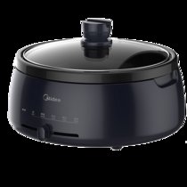 美的(Midea) 电火锅MC-DY28P151B 可拆洗锅身 家用多功能电煮锅不粘电热锅 4L容量