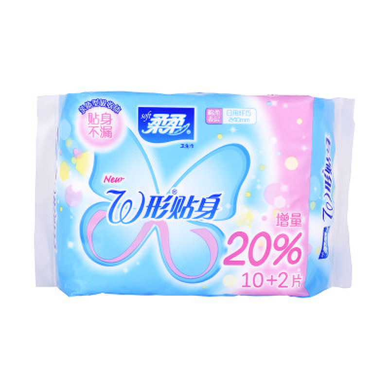 柔柔W型贴身卫生巾日棉 10片/包