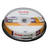 柯达（Kodak）DVD＋R 16X光盘（10片装/布丁桶/国际A级）