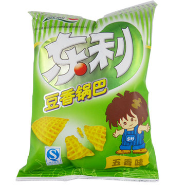 东利豆香锅巴休闲零食小吃独立包装东利五香味锅巴102克