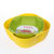 西派珂双层创意水果盘零食糖果干果盒欧式时尚水果盆套装组合果盆(黄绿套装)