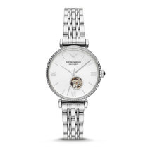 阿玛尼（ARMANI）时尚镂空机械女表(AR60022)