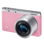 三星（Samsung） NX mini NX迷你（9-27mm）镜头智能相机(粉色 套餐一)
