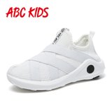 abckids童鞋 2018新款男女童运动鞋儿童防滑休闲鞋跑步鞋中童(31 白色)