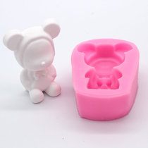 多款小熊翻糖硅胶模具小熊系列慕斯蛋糕巧克力模具食品级硅胶模具(三号熊 默认版本)