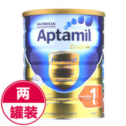 新西兰爱他美奶粉Aptamil金装加强免疫1段（0-6个月）900g（2罐装）（海外版）