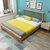 物槿 北欧实木床 LH-01(1.5米*2米原木色 单床+床垫+2床头柜)