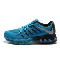 耐克男鞋air max 气垫跑步鞋男女运动鞋新款Nike慢跑鞋(孔雀蓝黑 45)