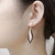 不褪色不过敏2021新款菱形耳环18K玫瑰金钛钢气质耳钉几何图形个性耳坠