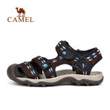 camel骆驼户外男女沙滩凉鞋 情侣织带出游沙滩鞋A622334027/A61334600(蓝色，男款 42)