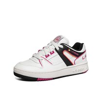 Skechers斯凯奇女鞋夏季小白鞋系带撞色拼接休闲运动鞋板鞋155061(黑色/白色 37.5)