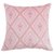 美式沙发靠垫套粉色格子条纹北欧抱枕绒布双面抱枕办公室腰枕靠背(R-粉菱形)