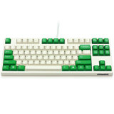 斐尔可（FILCO） 87键圣手二代 游戏办公机械键盘 奶白色绿键帽 正刻 青轴 黑轴 茶轴 红轴(87圣手二代 奶酪绿 青轴)