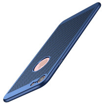 iPhone8/7/X手机壳 iphone6s 6splus 5/5S/se苹果x手机壳手机套保护壳保护套磨砂硬壳散热(蓝色 iPhone8)