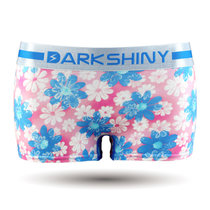 DarkShiny 日本精梳全棉 可爱活泼花朵 女式平角内裤「FEOR05+FEOR06」(花色 L)