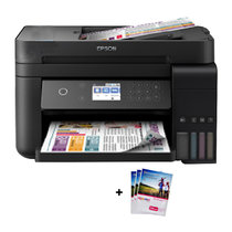 爱普生L6178墨仓式智能无线WIFI照片打印机自动双面办公家用彩色喷墨一体机连供打印复印扫描替L485 L655 标配