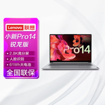 联想小新Pro14 高性能轻薄本 14英寸全面屏笔记本电脑(R5-5600H 16G 512G 2.8K高色域 集显 Windows11)银