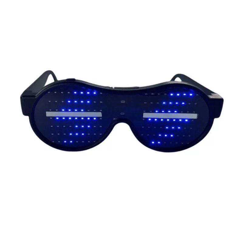 赛博朋克电池版动图眼镜科幻发光墨镜生日应援蹦迪jk酒吧ins潮女led男