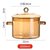 玻璃锅煲汤家用高硼硅双耳电陶炉燃气汤锅明火耐热耐高温锅具炖锅(琥珀色2L经典款)