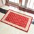 北极绒 2019新品 多尼尔门垫 地垫地毯垫子 长条厨房地垫进门垫(AB0885-红色)