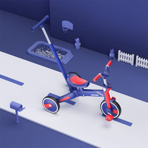 CK儿童平衡车自行车可折叠多功能小童1-3-6岁无脚踏滑步滑行车(蜘蛛侠-五合一)