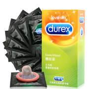 杜蕾斯旗舰店 安全套 螺纹8只避孕套 情趣用品(8片)