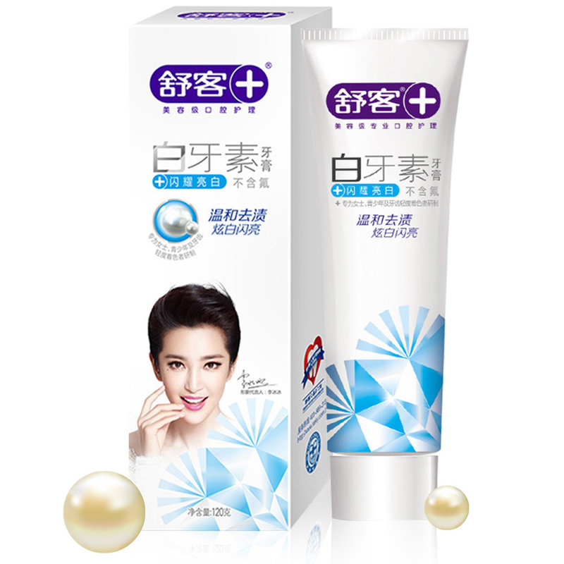 舒客白牙素牙膏(闪耀亮白型)120克