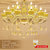 锌合金欧式现代简约客厅卧室餐厅别墅酒店玉石水晶吊灯蜡烛灯具(10加5个灯头)