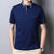 吉普战车JEEP 2021夏季新款男士POLO衫纯色休闲短袖t恤ZMN7175(M-4XL)(蓝色 M)