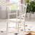 拉斐曼尼 HY001 韩式无扶手餐椅 田园家具书桌椅子家用白色椅子组合家具(A款无手扶（两把） 默认)