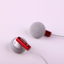 森麦 SM001M.V耳塞式线控带麦克风笔记本组装电脑pc低音耳机/耳麦(酒红色)