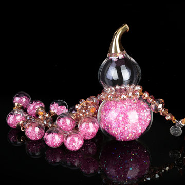 可爱汽车挂件车内吊饰挂饰潮悬挂式装饰品摆件男女高档葫芦葡萄串粉色