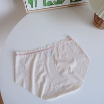 轻氧慕斯 绝绝子无痕冰丝蜜桃臀腰部防滑一片式舒适包臀少女内裤(L 奶白)